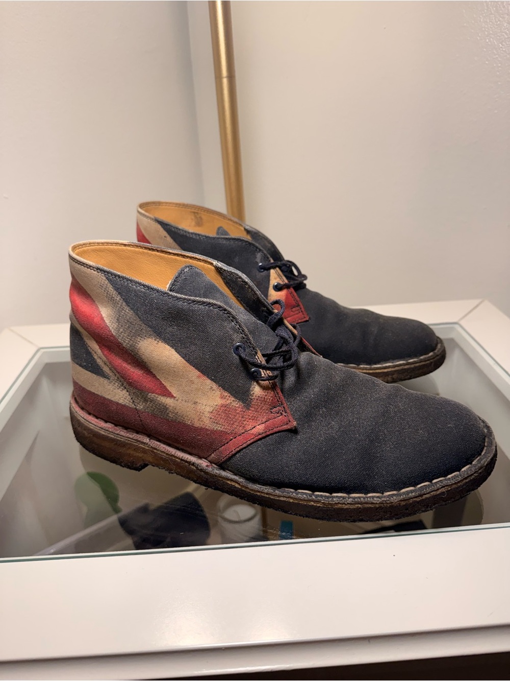 Men's Clarks Limited Edition Union Jack UK Flag Desert Boots